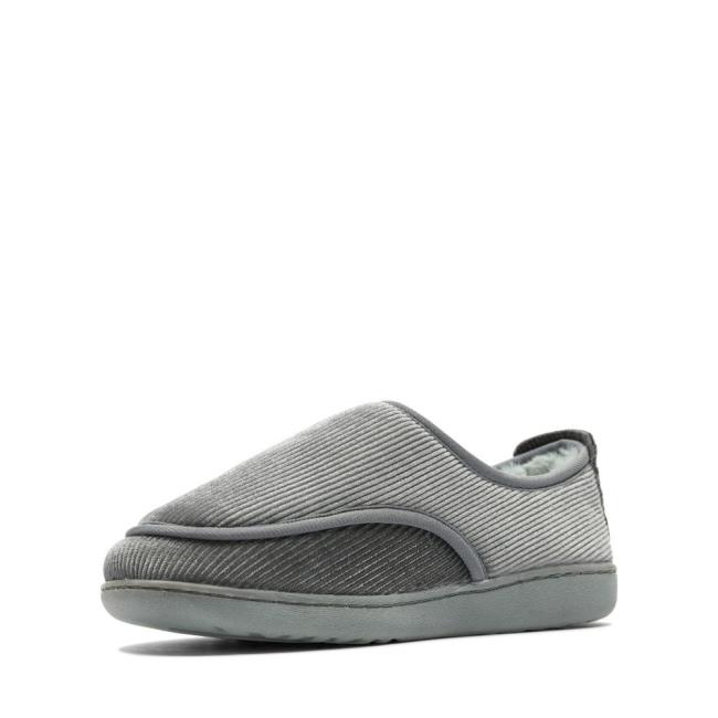 Kapcie Damskie Clarks Home Komfort Szare | CLK421UHK