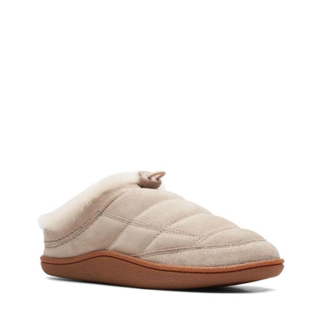 Kapcie Damskie Clarks Pilton Mule Brązowe | CLK204LPT