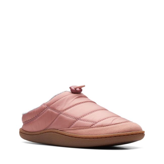 Kapcie Damskie Clarks Pilton Mule Różowe | CLK093CWQ