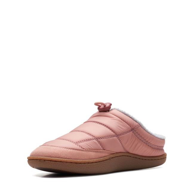 Kapcie Damskie Clarks Pilton Mule Różowe | CLK093CWQ