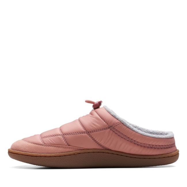 Kapcie Damskie Clarks Pilton Mule Różowe | CLK093CWQ