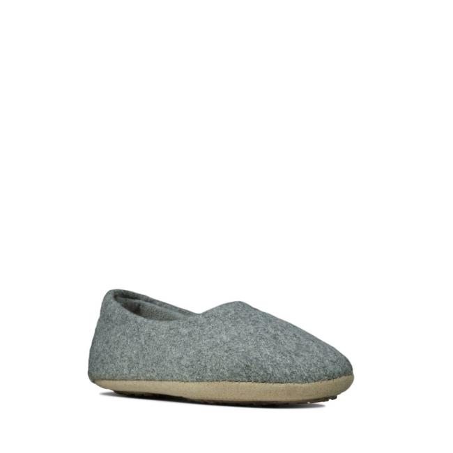 Kapcie Dziewczynka Clarks Cozily Soft Głęboka Szare | CLK847UHA