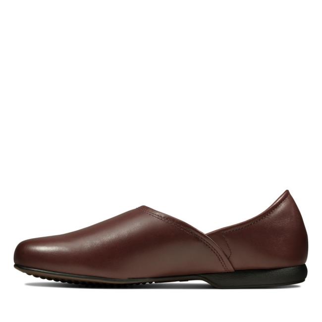 Kapcie Męskie Clarks Harston Elite Bordowe | CLK612PIV