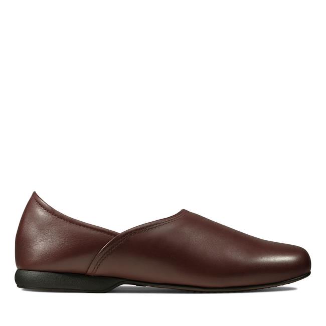 Kapcie Męskie Clarks Harston Elite Bordowe | CLK612PIV