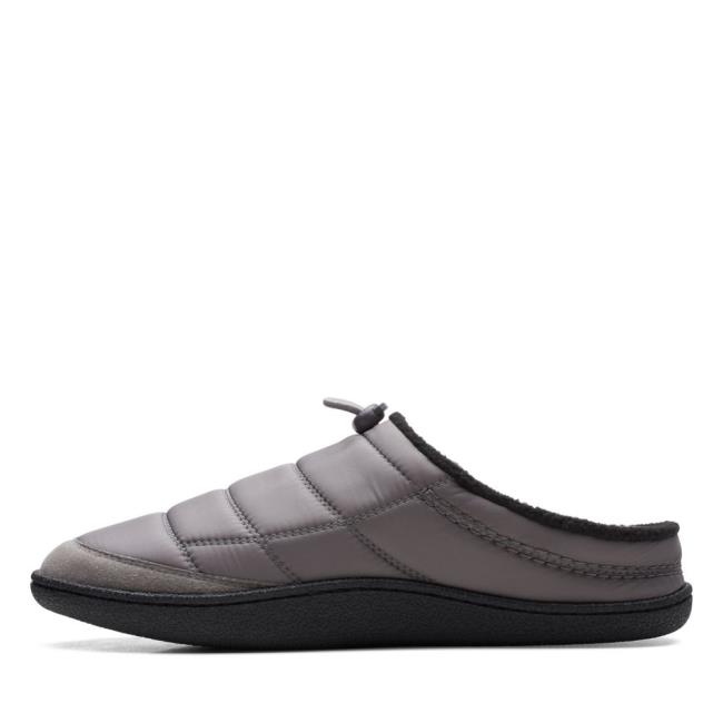 Kapcie Męskie Clarks Pilton Mule Ciemny Szare | CLK439CHI