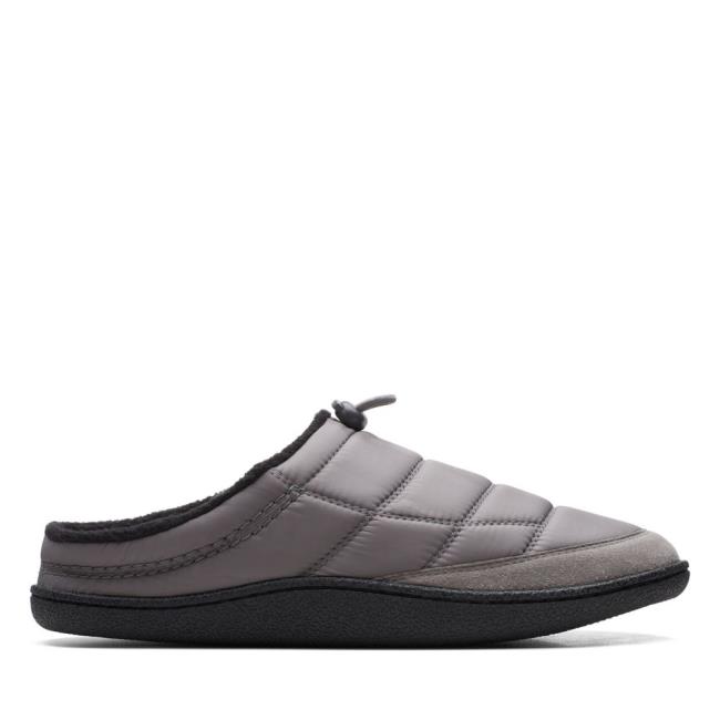 Kapcie Męskie Clarks Pilton Mule Ciemny Szare | CLK439CHI