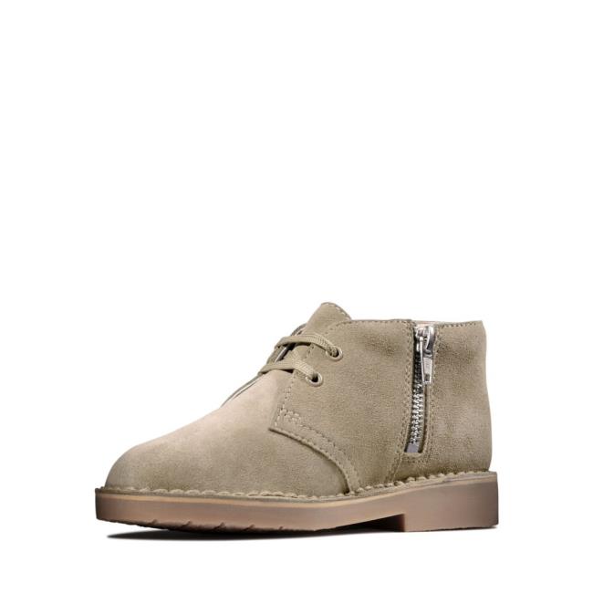 Originals Botki Chłopięce Clarks Desert Boot 2 Kid Brązowe | CLK581SDE