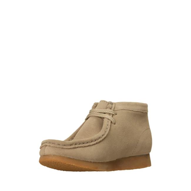 Originals Botki Chłopięce Clarks Wallabee Boot Brązowe | CLK784CPS