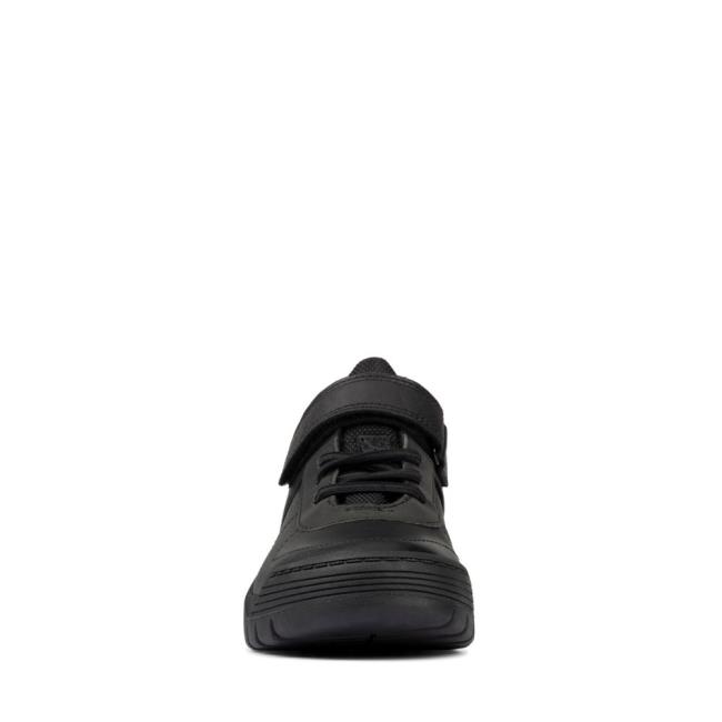 Originals Botki Dziewczynka Clarks Scooter Up GORE-TEX Kid Czarne | CLK710LFW