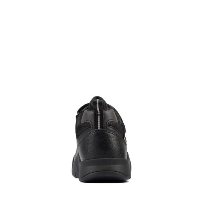 Originals Botki Dziewczynka Clarks Scooter Up GORE-TEX Kid Czarne | CLK710LFW