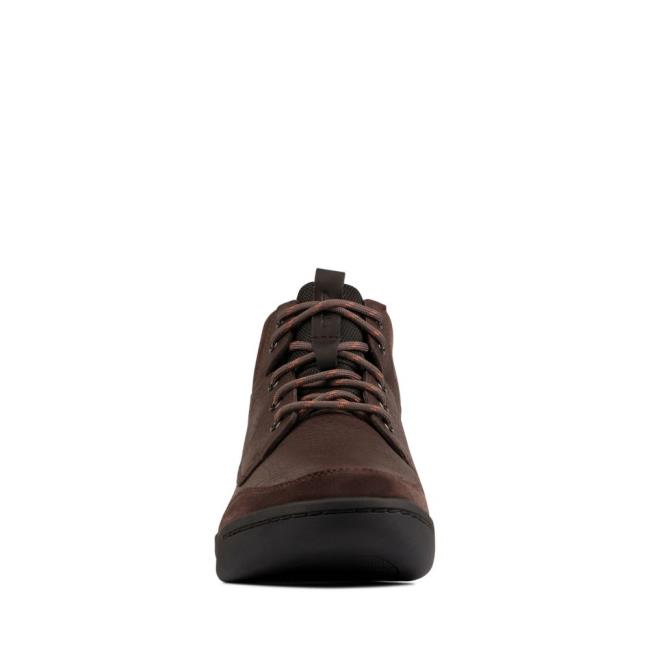 Originals Botki Męskie Clarks Ashcombe Hi GORE-TEX Brązowe | CLK843KPX