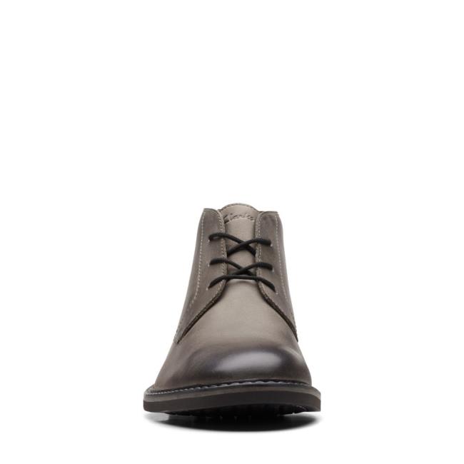 Originals Botki Męskie Clarks Atticus LT Mid Ciemny Szare | CLK794RIF