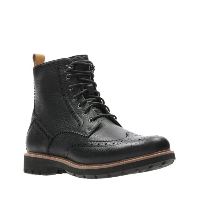 Originals Botki Męskie Clarks Batcombe Lord Czarne | CLK310DMR