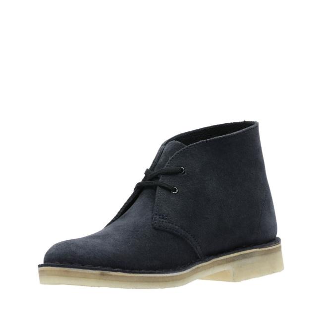 Originals Botki Męskie Clarks Desert Boot Granatowe | CLK089OTB