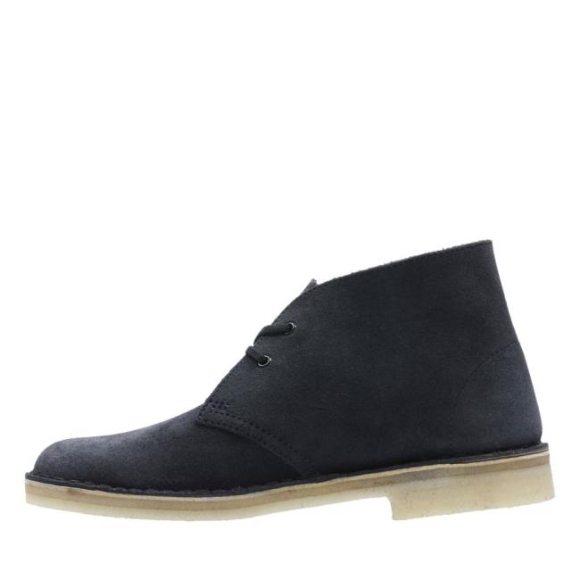 Originals Botki Męskie Clarks Desert Boot Granatowe | CLK089OTB