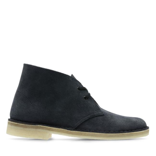 Originals Botki Męskie Clarks Desert Boot Granatowe | CLK089OTB