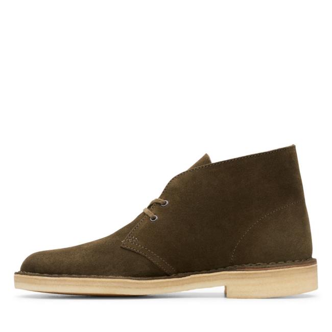 Originals Botki Męskie Clarks Desert Boot Ciemny Oliwkowe | CLK286XQD