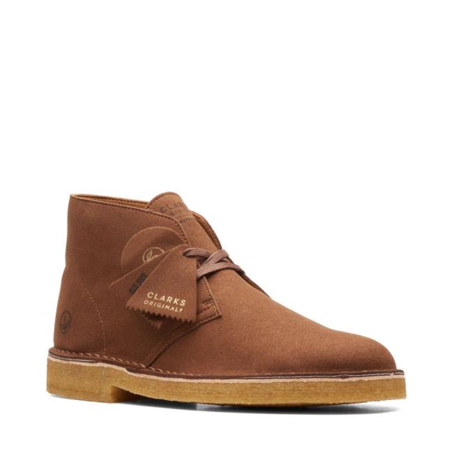 Originals Botki Męskie Clarks Desert Boot Brązowe | CLK389BDG