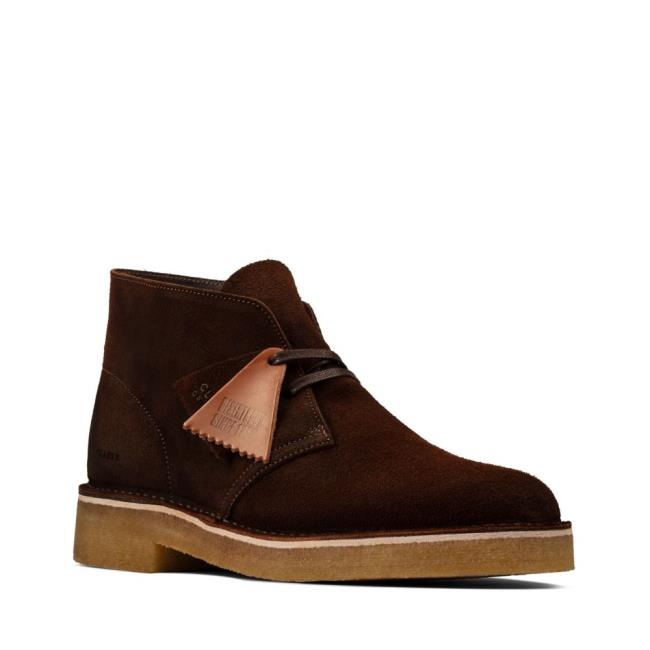 Originals Botki Męskie Clarks Desert Boot 221 Ciemny Brązowe | CLK471XDE