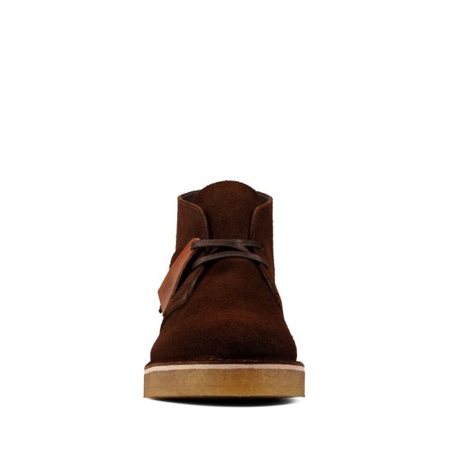 Originals Botki Męskie Clarks Desert Boot 221 Ciemny Brązowe | CLK471XDE