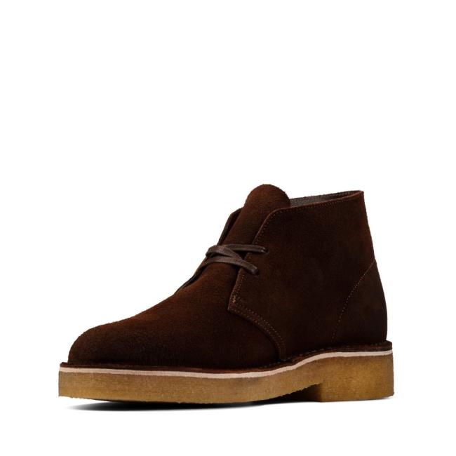 Originals Botki Męskie Clarks Desert Boot 221 Ciemny Brązowe | CLK471XDE