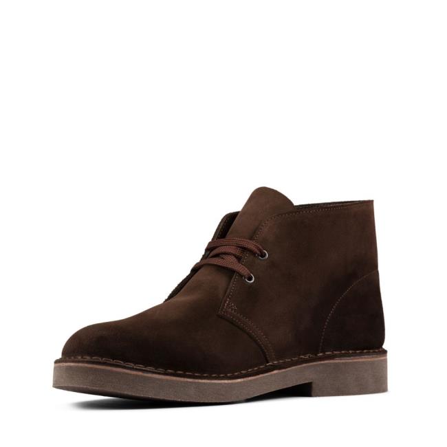 Originals Botki Męskie Clarks Desert Boot 2 Ciemny Brązowe | CLK497LJP