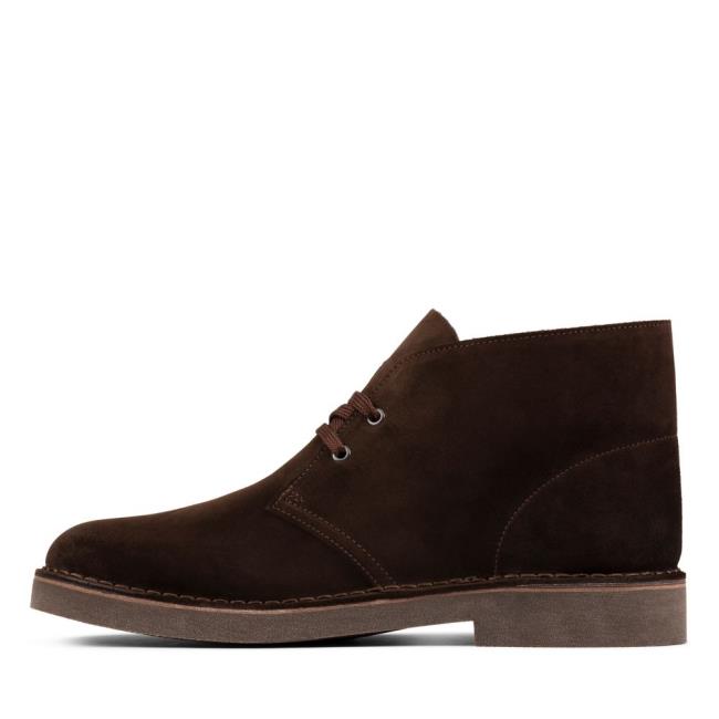 Originals Botki Męskie Clarks Desert Boot 2 Ciemny Brązowe | CLK497LJP