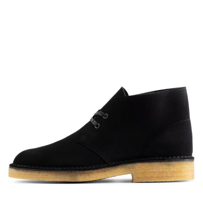 Originals Botki Męskie Clarks Desert Boot 221 Czarne | CLK769VYI