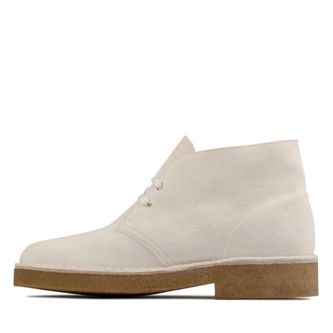 Originals Botki Męskie Clarks Desert Boot 221 Białe | CLK801PAK