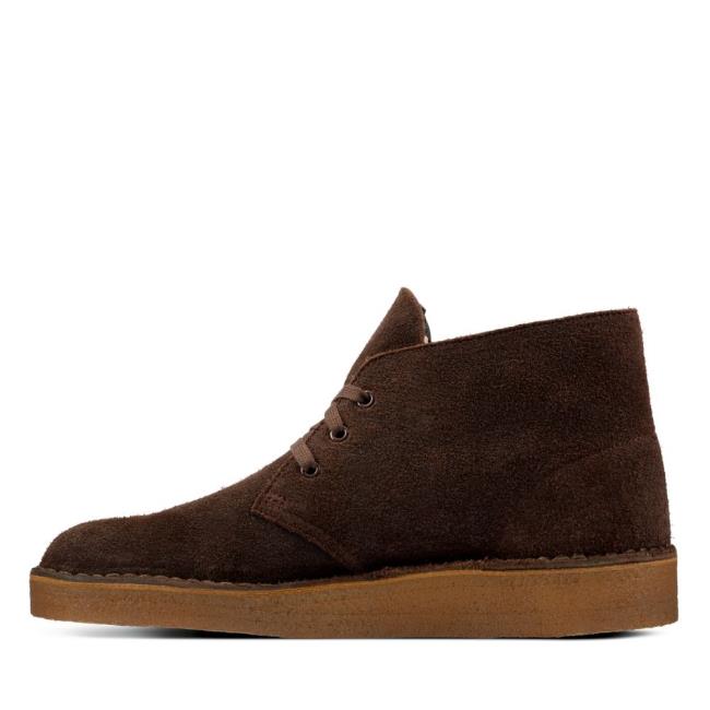 Originals Botki Męskie Clarks Desert Coal Ciemny Brązowe | CLK694MPU