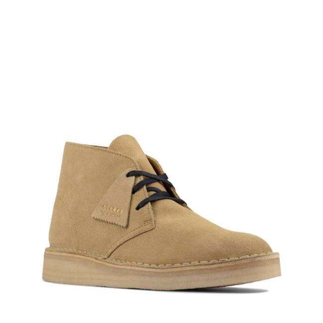 Originals Botki Męskie Clarks Desert Coal Brązowe | CLK743RIB