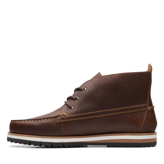 Originals Botki Męskie Clarks Durston Mid Brązowe | CLK291IAY