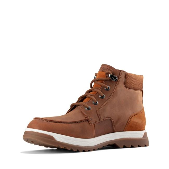 Originals Botki Męskie Clarks Ripway Hi GTX Ciemny Brązowe | CLK716UBC