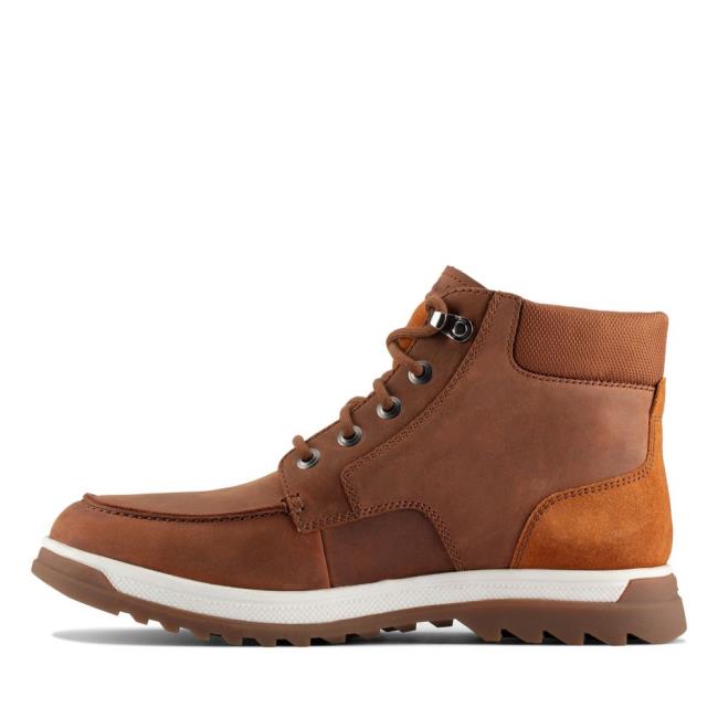 Originals Botki Męskie Clarks Ripway Hi GTX Ciemny Brązowe | CLK716UBC