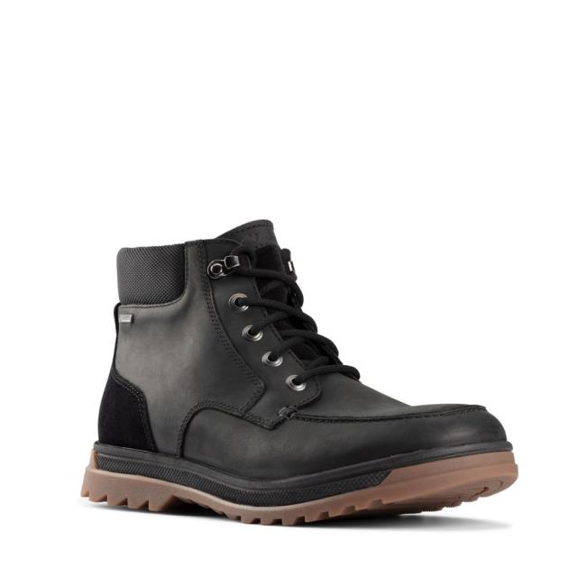 Originals Botki Męskie Clarks Ripway Hi GTX Czarne | CLK769SEP