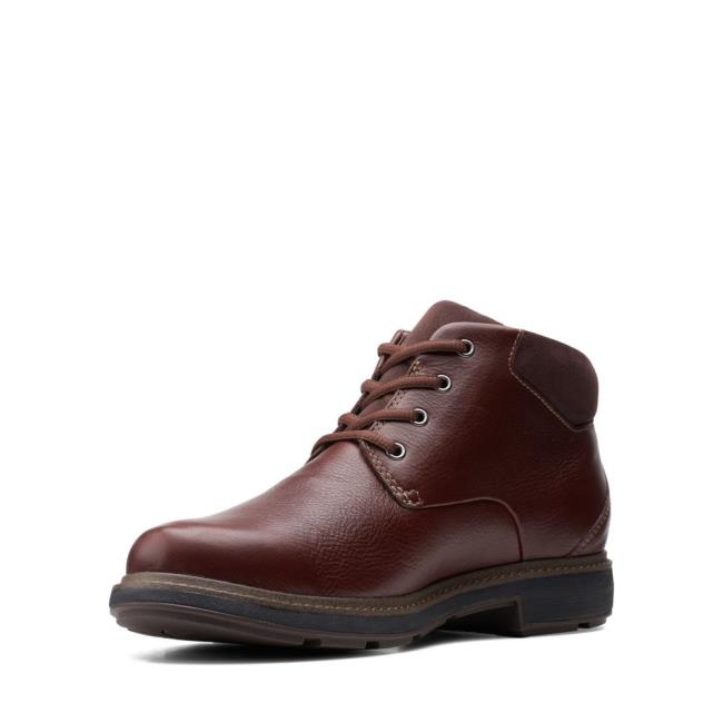 Originals Botki Męskie Clarks Un Tread Up GORE-TEX 2 Ciemny Brązowe | CLK013YZR