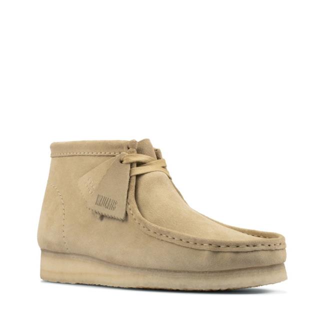 Originals Botki Męskie Clarks Wallabee Boot Brązowe | CLK125XWK