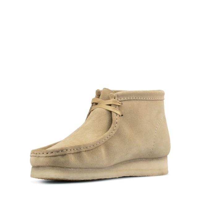 Originals Botki Męskie Clarks Wallabee Boot Brązowe | CLK125XWK