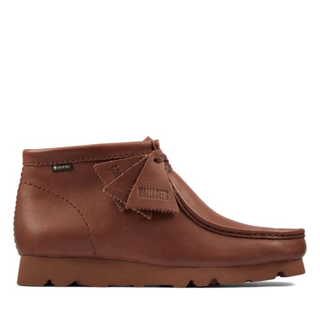 Originals Botki Męskie Clarks Wallabee Boot GORE-TEX Ciemny Brązowe | CLK647HXR