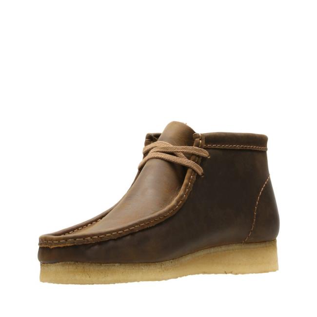 Originals Botki Męskie Clarks Wallabee Boot Brązowe | CLK765AKQ