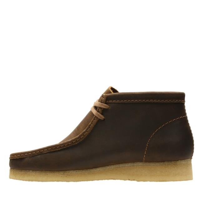 Originals Botki Męskie Clarks Wallabee Boot Brązowe | CLK765AKQ