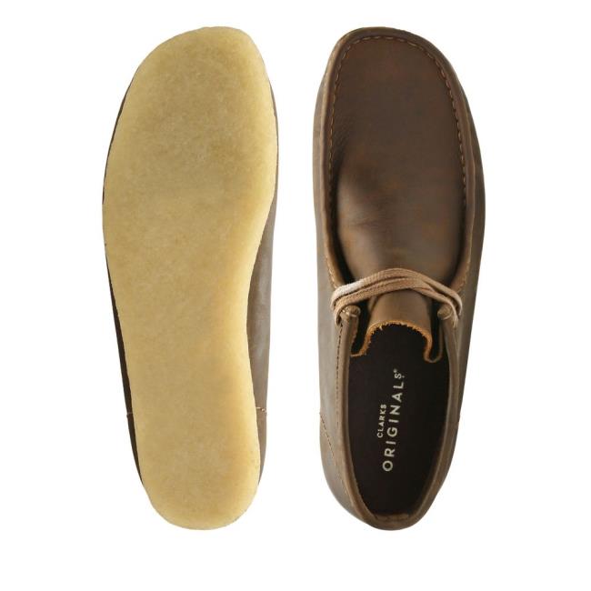 Originals Botki Męskie Clarks Wallabee Boot Brązowe | CLK765AKQ