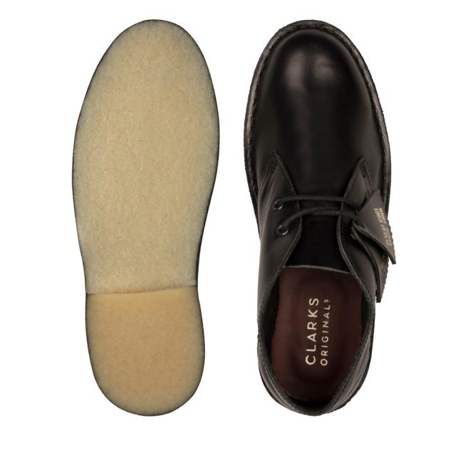 Pustynne Buty Damskie Clarks Desert Boot Czarne | CLK370XGK