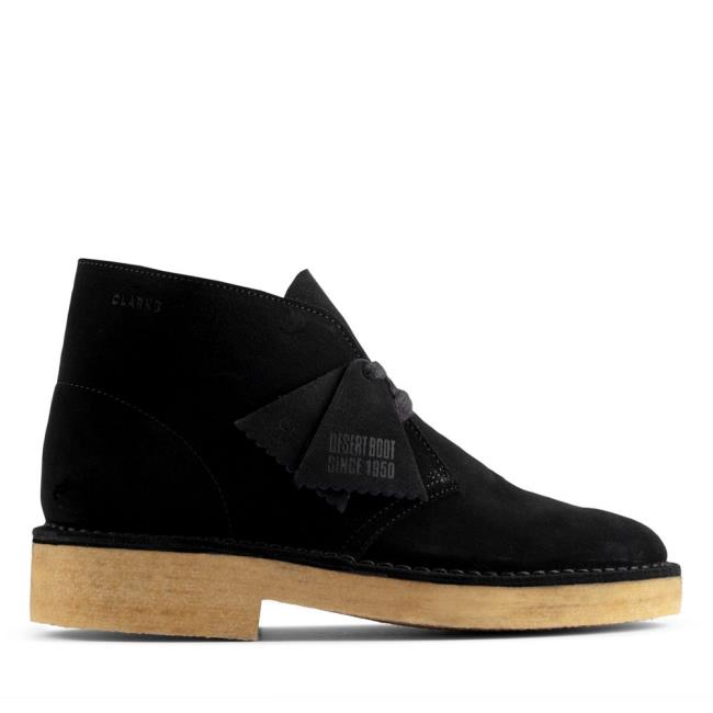 Pustynne Buty Damskie Clarks Desert Boot 221 Czarne | CLK407UAK