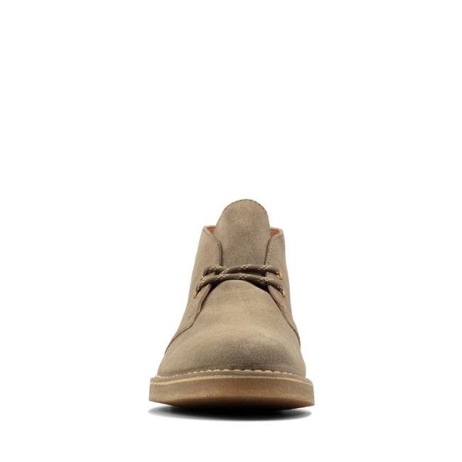 Pustynne Buty Męskie Clarks Desert Boot 2 Oliwkowe | CLK046RFI