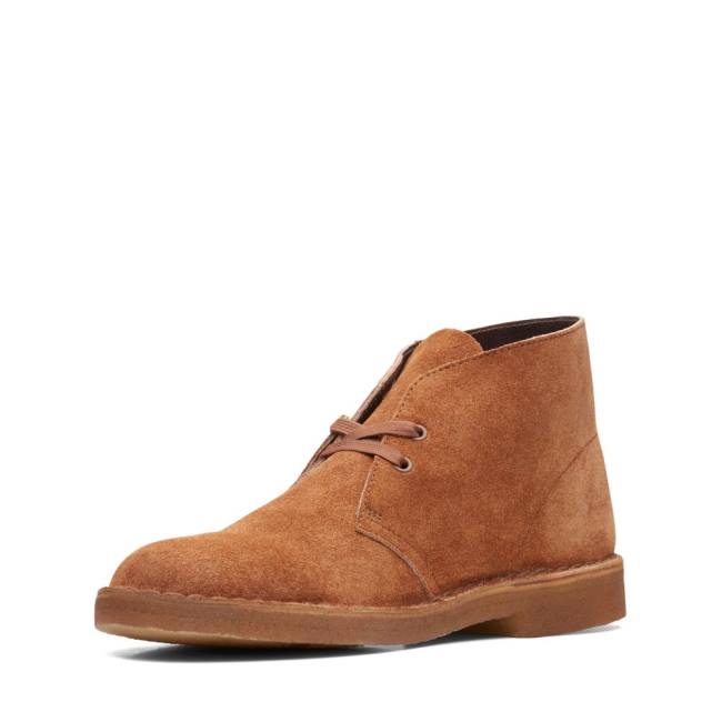 Pustynne Buty Męskie Clarks Desert Boot Klasyczne Ginger Hairy Sde | CLK178FWD