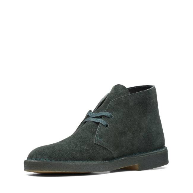 Pustynne Buty Męskie Clarks Desert Boot Klasyczne Zielone | CLK419IYQ