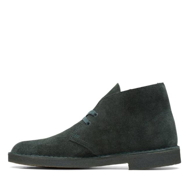 Pustynne Buty Męskie Clarks Desert Boot Klasyczne Zielone | CLK419IYQ