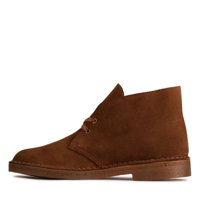 Pustynne Buty Męskie Clarks Desert Boot Klasyczne Cola Suede | CLK571KCU