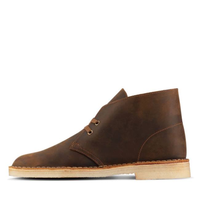 Pustynne Buty Męskie Clarks Desert Boot Klasyczne Brązowe | CLK625JEO